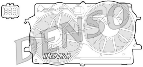 Вентилятор, охлаждение двигателя DENSO DER10007