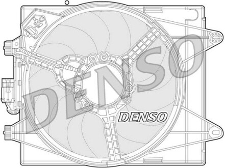 Вентилятор, охлаждение двигателя DENSO DER13005