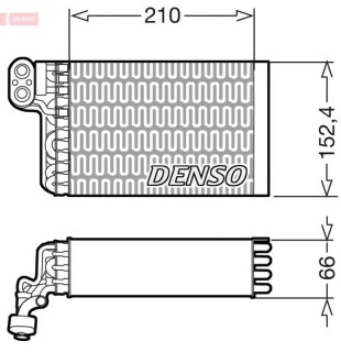 Испаритель, кондиционер DENSO DEV09015