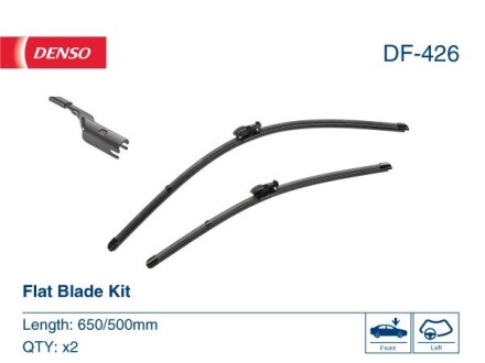 Щітка склоочисника AEROTWIN / 650/500 MM / A 322 S / LHD / BMW X3 [G 01], JAGUAR E-PACE 11.17-> DENSO DF-426