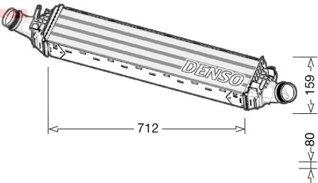 Интеркулер DENSO DIT02038