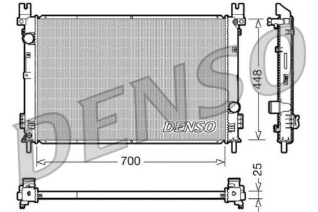 Радиатор, охлаждения дивгателя DENSO DRM06001