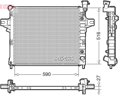 Радиатор, охлаждения дивгателя DENSO DRM06031