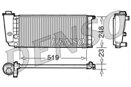 Радиатор, охлаждения дивгателя DENSO DRM09061