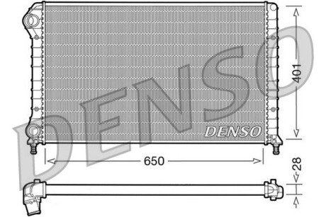 Радиатор, охлаждения дивгателя DENSO DRM09061