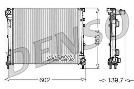 Радиатор, охлаждения дивгателя DENSO DRM09162 (фото 1)