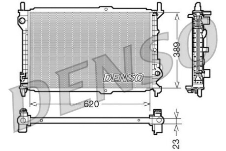 Радиатор, охлаждения дивгателя DENSO DRM10107