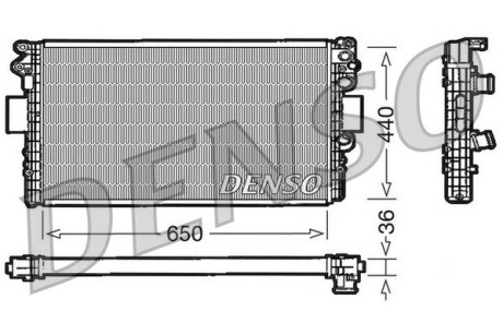 Радиатор, охлаждения дивгателя DENSO DRM12004