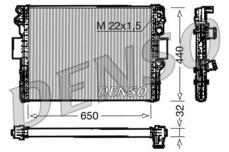 Радиатор, охлаждения дивгателя DENSO DRM1 2005