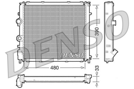 Радиатор, охлаждения дивгателя DENSO DRM23011