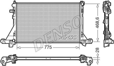 Радiатор NISSAN Master/Movano/NV400 "10>> - знято з виробництва DENSO DRM23093