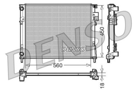 Датчик ABS, передний DENSO DRM23095