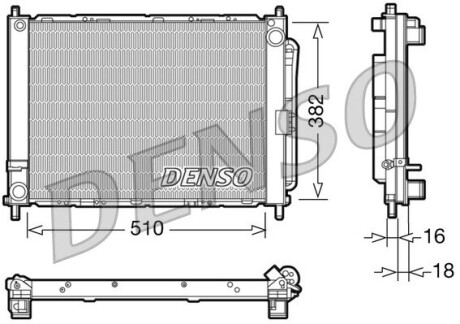 Датчик ABS, передний DENSO DRM23102