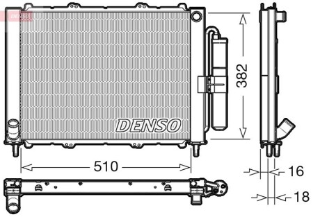 Радіатор охолоджування DENSO DRM23103