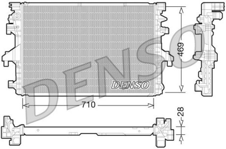 Радиатор, охлаждения дивгателя DENSO DRM32038