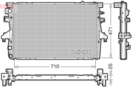 Радиатор, охлаждения дивгателя DENSO DRM32039 (фото 1)