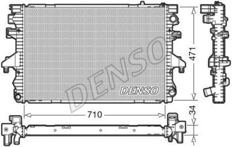 Радиатор, охлаждения дивгателя DENSO DRM32040 (фото 1)