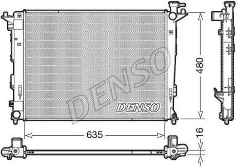 Радиатор, охлаждения дивгателя DENSO DRM41006 (фото 1)