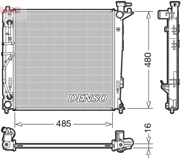 Радиатор, охлаждения дивгателя DENSO DRM41007