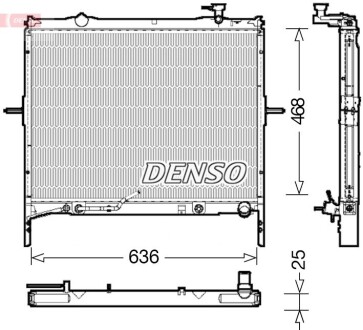 Радиатор, охлаждения дивгателя DENSO DRM43002