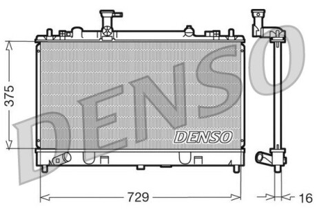 Датчик ABS, передний DENSO DRM44011