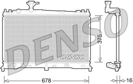 Датчик ABS, передний DENSO DRM44027