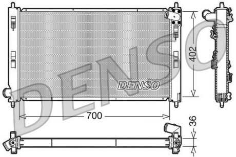 Датчик ABS, передний DENSO DRM45029