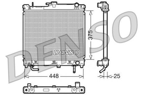 Датчик ABS, передний DENSO DRM47003