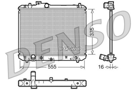 Датчик ABS, передний DENSO DRM47007