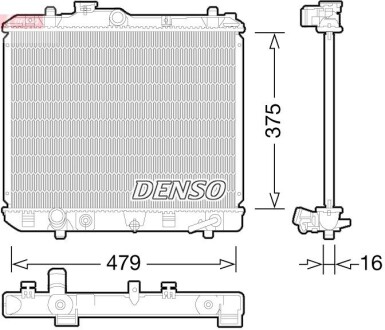 Датчик ABS, передний DENSO DRM47028