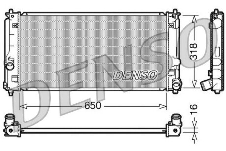 Датчик ABS, передний DENSO DRM50044