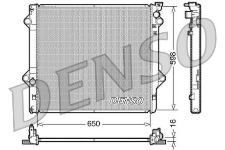 Радиатор, охлаждения дивгателя DENSO DRM50048