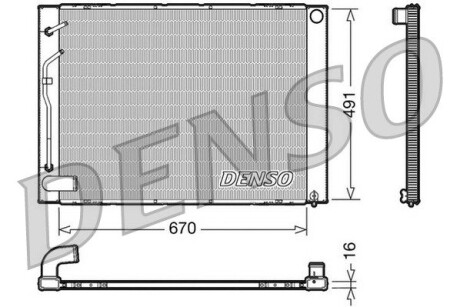 Радиатор, охлаждения дивгателя DENSO DRM50054