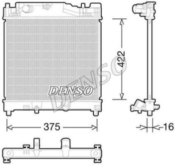 Датчик ABS, передний DENSO DRM50056