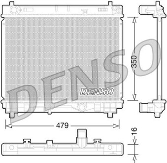 Радиатор, охлаждения дивгателя DENSO DRM50059