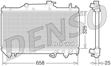 Датчик ABS, передний DENSO DRM50067