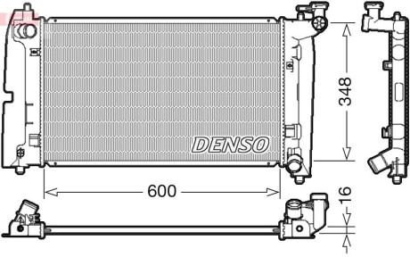 Радиатор, охлаждения дивгателя DENSO DRM50085