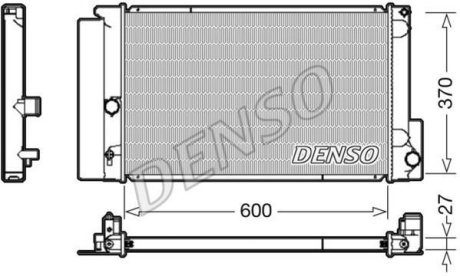 Радиатор, охлаждения дивгателя DENSO DRM50087