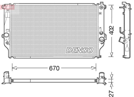 Радиатор, охлаждения дивгателя DENSO DRM50092