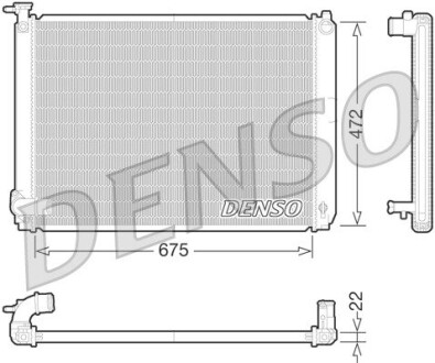 Радиатор, охлаждения дивгателя DENSO DRM51010