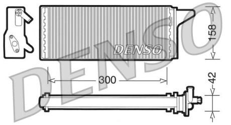 Теплообменник, отопление салона DENSO DRR120-01