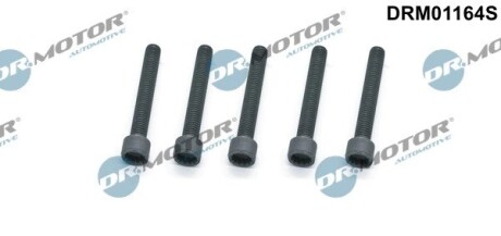 Комплект болтів з головкою системи TORX з чорного металу DR.MOTOR DRM01164S