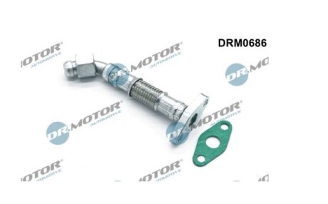 Трубка турбокомпрессора ДВЗ (чорний метал) DR.MOTOR DRM0686 (фото 1)