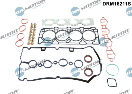 Комплект прокладок двигуна 28 елементiв DR.MOTOR DRM16211S