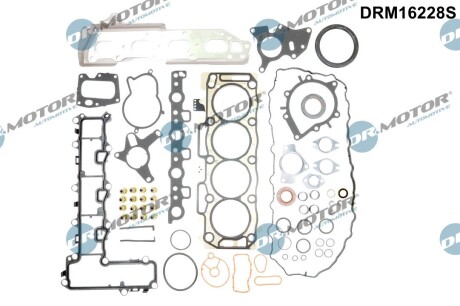 Комплект прокладок двигуна 59 елементiв DR.MOTOR DRM16228S