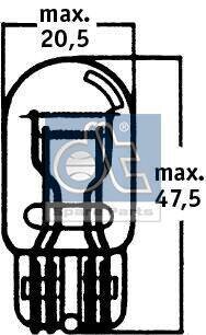 Автомобiльна лампа DT 9.78112