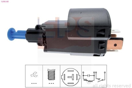 Датчик стоп-сигналу Opel Vectra B 1.6-2.6 95-03 EPS 1.810.181 (фото 1)