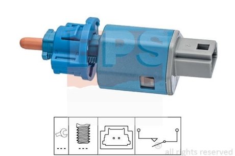 Выключатель фонаря сигнала торможения; Выключатель, привод сцепления (Tempomat) EPS 1.810.274 (фото 1)