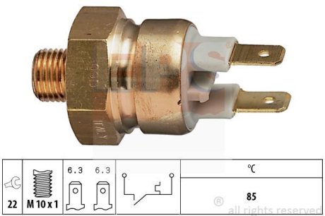 Термовыключатель, сигнальная лампа охлаждающей жидкости EPS 1.840.056 (фото 1)