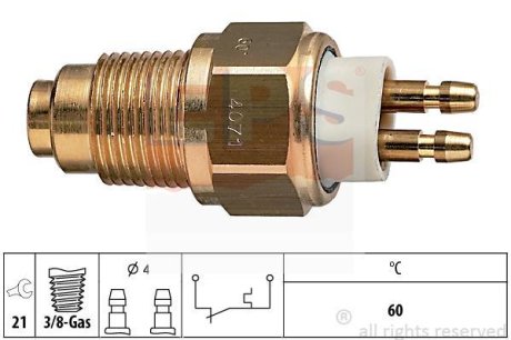 Термовыключатель, сигнальная лампа охлаждающей жидкости EPS 1.840.071